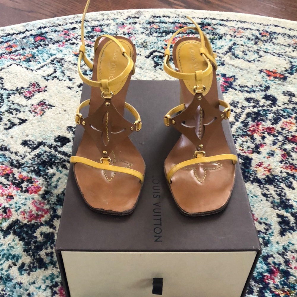 Authentic Louis Vuitton wedges
